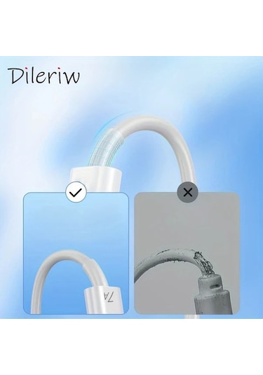 Willowhaven Huawei Millet Vıvo Glory Redmi İçin 6a Hızlı Şarj Kablosu Type-c 100 Cm Beyaz