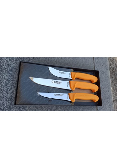 Atsan Kasap Bıçak Seti Turuncu