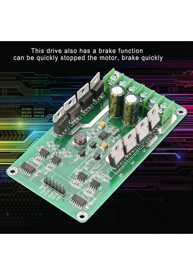 Yaleker Irf3205 İki Yollu Dc Motor Sürücü Kartı - Güçlü Fren Fonksiyonu İle Yüksek Güçlü H Köprüsü, 30a Zirve Akımı, 3-36v