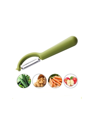 Cbtx Paslanmaz Çelik Yuvarlak Saplı Soyucu Şeker Kamışı Kazıyıcı Meyve Düzlemi Yeşil