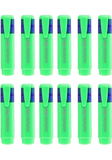 Mikro Fosforlu Kalem Mk 701y Yeşil - 12 Adet Yeşil