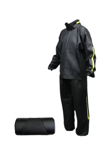 Motosiklet Sırt Dayama + Vexo Pvc Motosiklet Yağmurluk Siyah