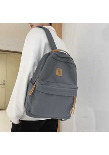 Skycity Harajuku Tarzı Büyük Kapasiteli Siyah Kız Öğrenci Çantası - Dayanıklı Ve Pratik Okul Sırt Çantası Siyah