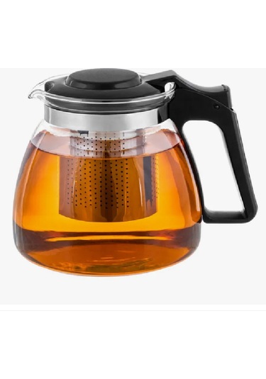 900 Ml Süzgeçli Isıya Dayanıklı Cam Sürahi 321964389 Siyah