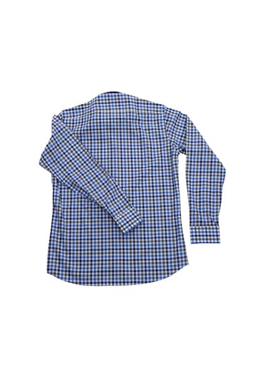 Giant Modern Fit Uzun Kol Kareli Erkek Gömleği - Günlük & İş Mavi
