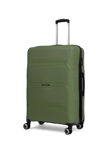 Lucas Polipropilen Kırılmaz Valiz, Büyük Boy Haki