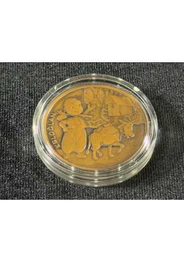 Darphane 2009 Keloğlan Bronz Okside Hatıra Sikke Çil Kapsül İçinde Sertifikalı