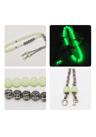 Tesbihsakarya Kedi Gözü - Fosforlu - Kişiye Özel - Isimli - Isme Özel Tesbih