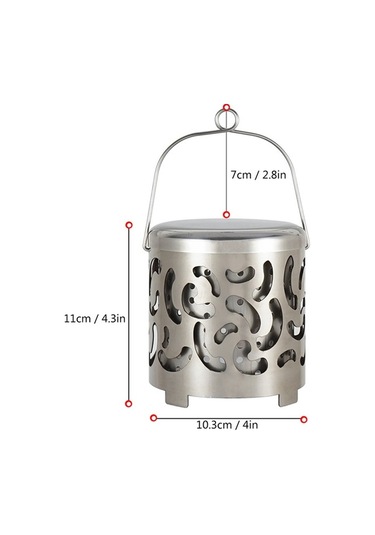 Ebitda Mini Paslanmaz Çelik Kamp Isıtıcı, Taşınabilir Çadır Ocak, Yürüyüş Seyahati İçin Renkli Isıtma Kapağı Sırt Çantası Çok Renkli