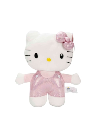Hello Kitty Parıltılı Peluş Oyuncak 29 Cm Yumuşak Dokulu Simli Tulumlu Seri