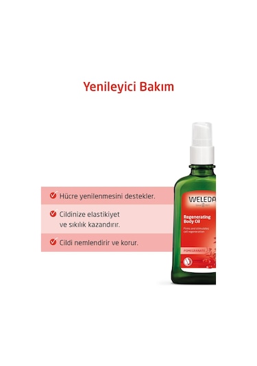Weleda Organik Nar Özlü Yenileyici Vücut Bakım Yağı 100ml