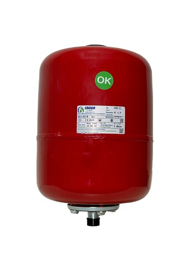 Cruwa Crw8s 8 Litre 0-10 Bar Silindirik Tip Hidrofor Ve Genleşme Tankı