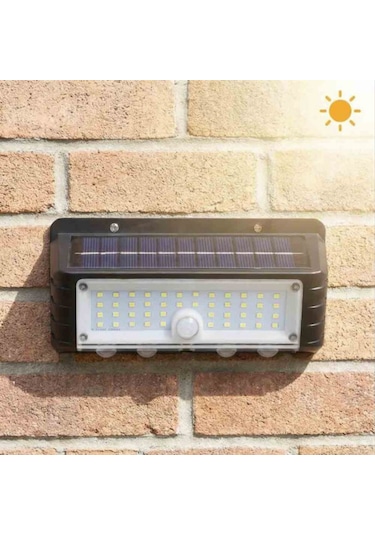 Panther Güneş Enerjili Solar Çift Yönlü Dekoratif Hareket Sensörlü Duvar Apliği 2 Adet