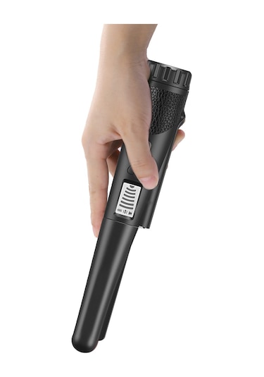 Metal Dedektörü, Taşınabilir Yüksek Hassasiyetli Metal Dedektörü Dokuma Kılıf Çanta İle Tek Tuşla Led Göstergesi Altın Dedektörü Siyah