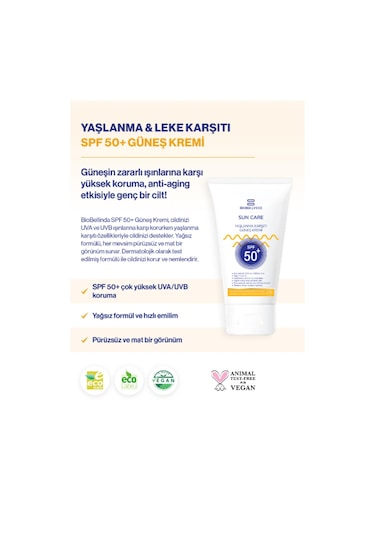 Biobellinda & Leke Karşıtı Güneş Kremi +50 Spf 50 Ml