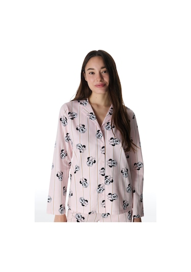 Penti İnci Pembe Lic Minnie Gömlek Pantolon Pijama Takımı