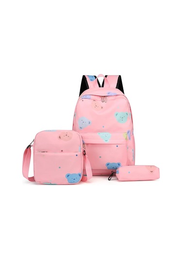 Vktech 3'lü Genç Okul Sırt Çantası Seti - Ayarlanabilir Kayışlı, Su Geçirmez Moda Çocuk Çantasılotus Renk Lotus Renk