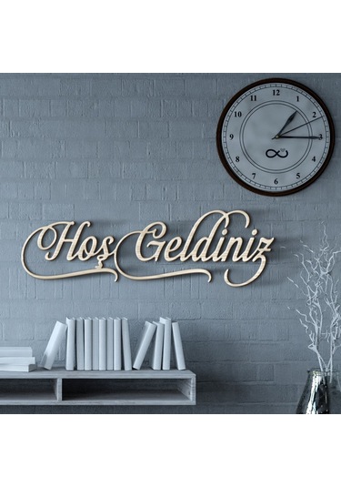 Kişiye Özel Hoş Geldiniz Ahşap Duvar Yazısı - A1