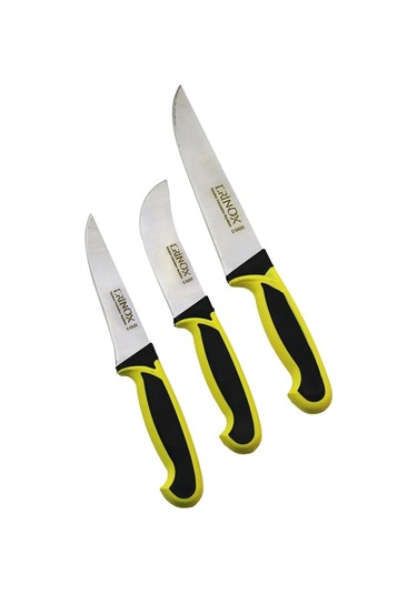3pcs Kurban Bıçak Seti Ç-032k--ç-320y--ç-0403 Kemik Sıyırma- Deri Soyma Yüzme- Kurban Bıçak Brkt-092 Çok Renkli