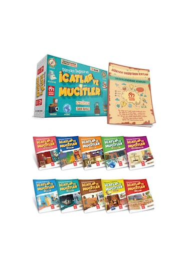Icatlar Ve Mucitler Hikaye Serisi 3, Ve 4, Sınıflar Için 10 Kitap