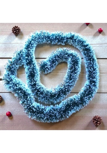 Boyun Simi 2 Metre Beyaz Karlı Boyun Simi Yılbaşı Süsleme Yılbaşı Ağacı Süsleri