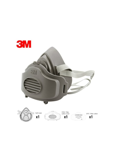 3M 3200 Yarım Yüz Toz Geçirmez Maske