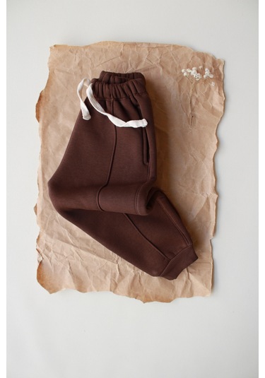 Kahverengi Polarlı Eşofman Altı Kahverengi