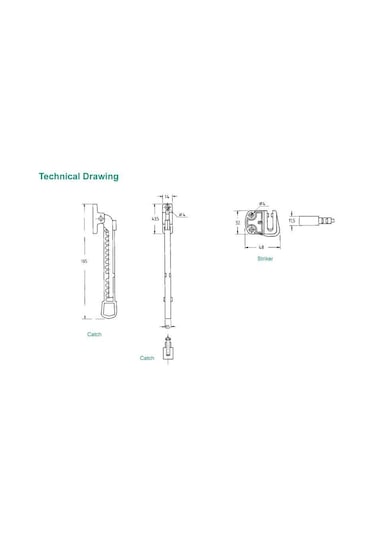 Pencere Havalandırma Mandalı Kolu 12 Kademe 5 Adetli Bj031