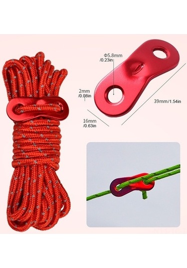 Bloomnest Seti Seçeneği Renk Parlayan Mavi Kalınlık, İpi Gece Çadır 8'li 6 4mm - İl Mavi Mavi