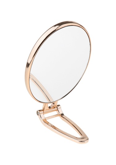 Dolıty Seyahat Için Katlanır El Çift Taraflı Ayna Masa Altın Altın