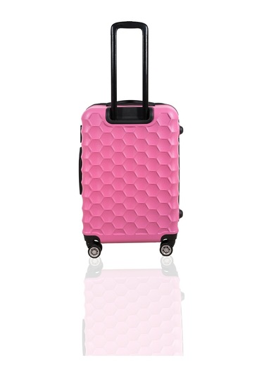 Polo&Sky Petek Model Pembe Renk Orta Boy Valiz Bavul Pembe