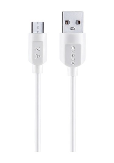 Syrox C70 Micro Usb Şarj Ve Data Kablosu 2.0A 1.1Mt Beyaz (303964134)