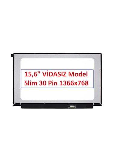 Laptop_Çözüm_Merkezi B156Xtn08 1 15.6 30Pin Slim Vidasiz Dar Kasa Ekran