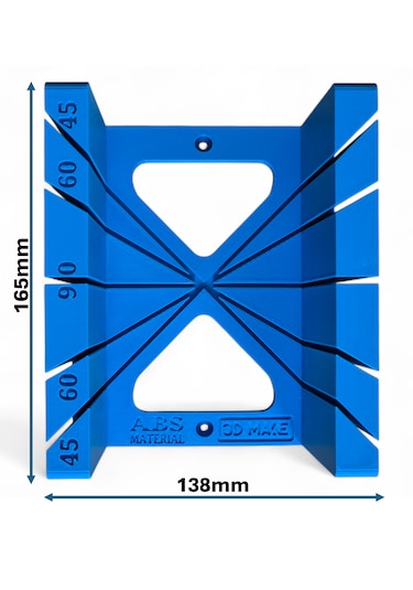 Gönye Kutusu Büyük Boy - Abs Plastik - 10cm Kesim