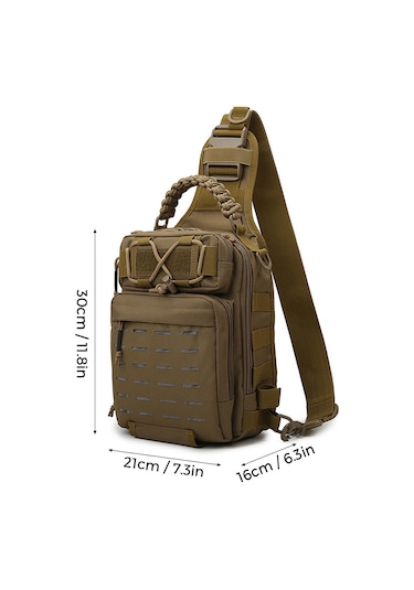 Xindoker Outdoor Çok Amaçlı Loya Çanta - Tek Omuzlu/çapraz Taşınabilir, Oxford Kumaş, Koyu Renk, Balıkçılık Malzemeleri İçin Tasarlanmıştır