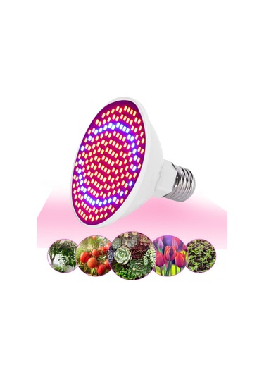 Suofeng 200 Led Bitki Büyüme Lambası, Bahçe Seralar İçin, 85-265v, Kırmızı-mavi Işık, 20w, Dayanıklı Abs Malzeme Diğer