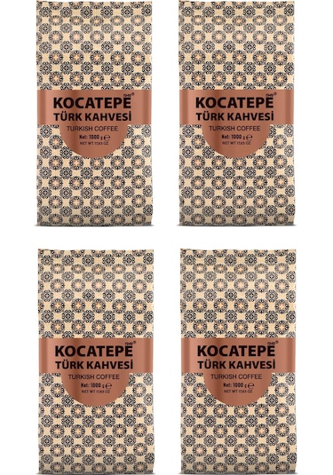 Kocatepe Türk Kahvesi 1000 Gr X 4 Adet Öğütülmüş