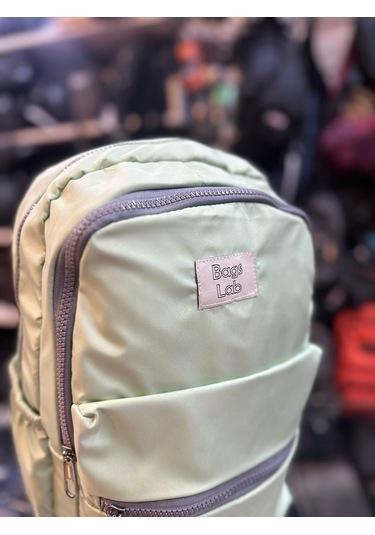 Bagslab Yeşil Su Geçirmez Kumaş Sırt Çantası 1067 Yeşil