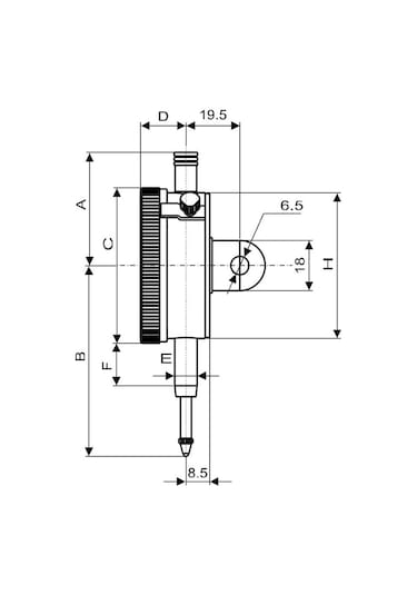 Fett 0-10mm Pld Ekonomik Tip Komparatör Saati