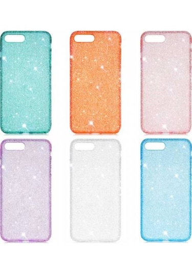 Apple Uyumlu iPhone 8 Plus Kılıf Zore Eni Parıldayan Taşlı Kılıf