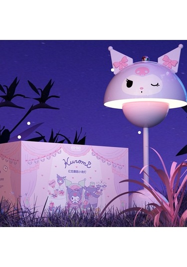 Maoyaya Sanrio Masa Üstü Gece Lambası 320-5 Mor Işık, Dekoratif Aydınlatma 320-5 Mor