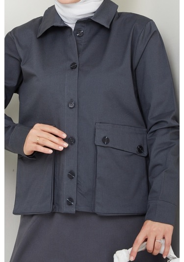 Körük Cepli Gömlek Etek İkili Takım 1551 - Antrasit Antrasit