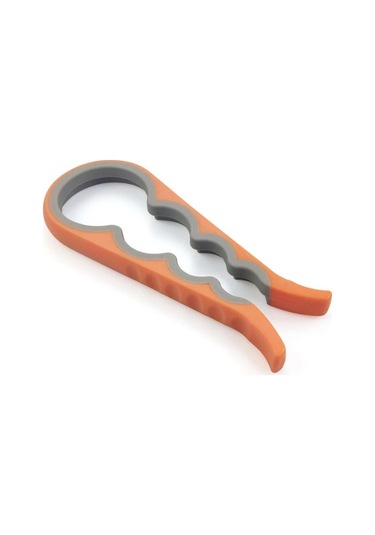 Taşınabilir Kavanoz Açacağı, Kolay Kavrama Şişe Açacağı Çevirerek Açılan Kapak Hızlı Açma Yemek Pişirme Günlük Kullanım Zayıf Eller Ve Artritli Eller İçin Turuncu