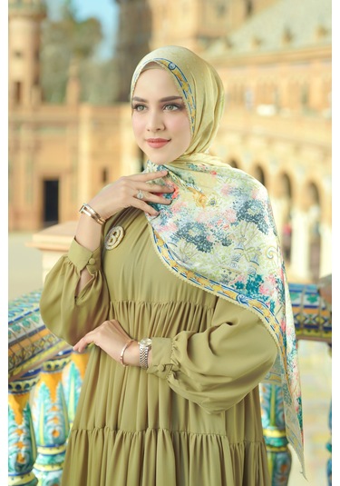Buttonscarves Sevilla Saten Şal - Butter Sarı