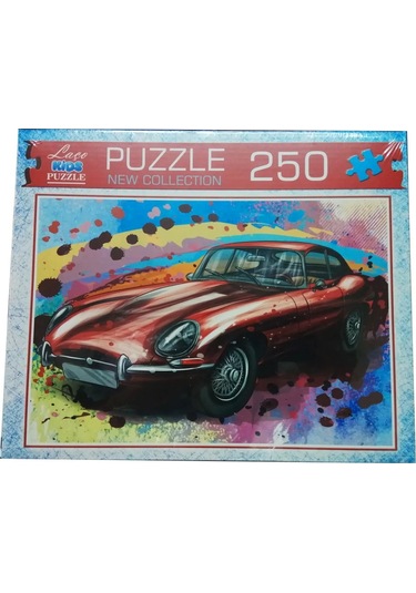 Quillingseti 250 Parça Kırmızı Jaguar Araba Puzzle Yapboz