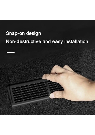 Moly Tesla Model Y Koltuk Altı Havalandırma Kapağı Aksesuar, 1 Çift, Abs Materyal, Kullanışlı Ve Dayanıklı