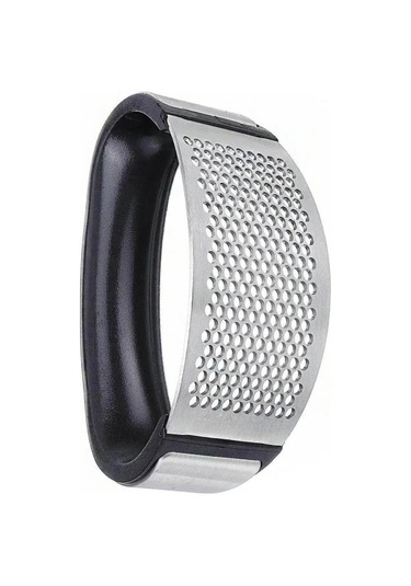 Mithra Life Ergonomik Tutma Saplı Çelik Sarımsak Ezici Mıt1118 Siyah