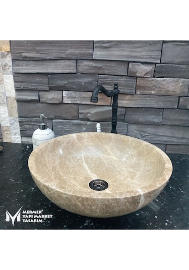 Light Emperador Dizayn Çanak Lavabo