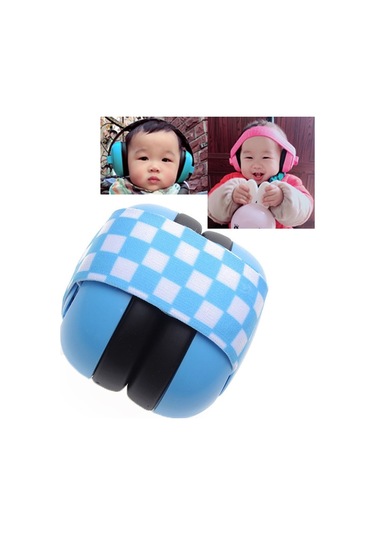 Sones Yenidoğan Bebek Ayarlanabilir Elastik Kulaklık Mavi