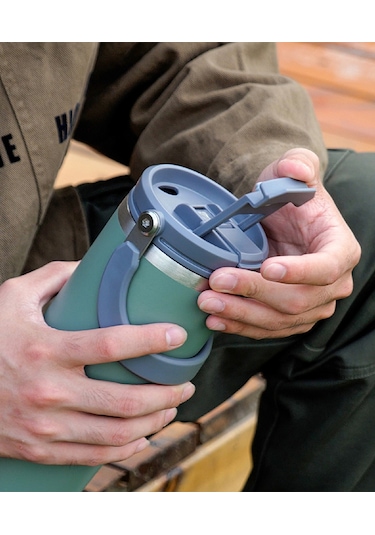 Tyeso Dailyneed Termos Vakumlu Paslanmaz Çelik İki Katmanlı 900ml - Turuncu TS-8828T